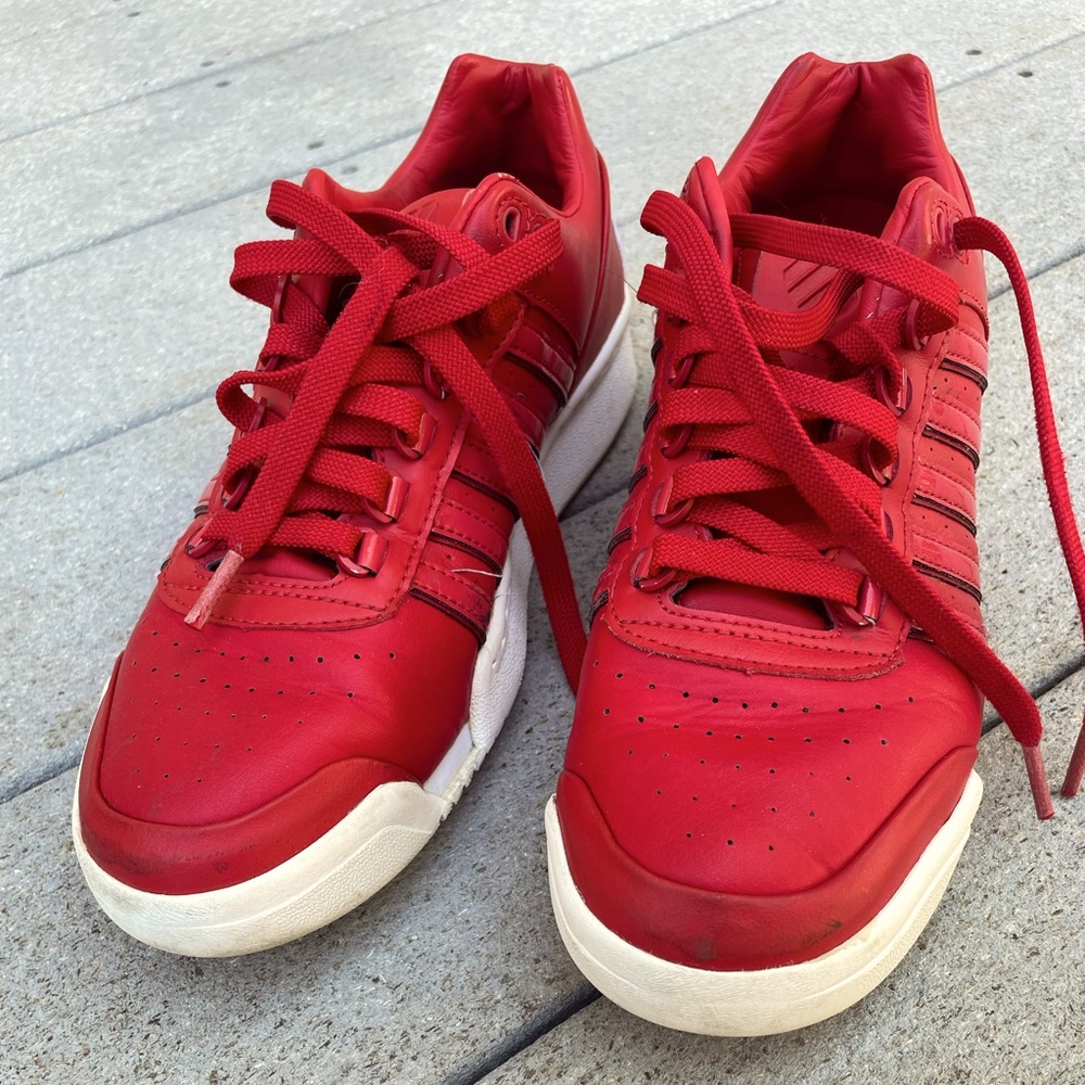 K-Swiss Red Athletic Shoes